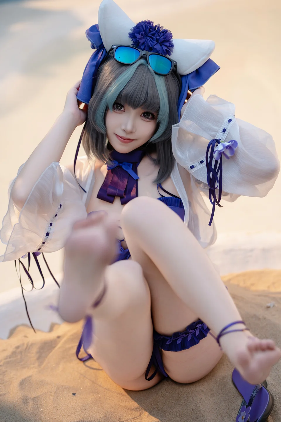 Bangni邦尼 - No.034 碧蓝航线 柴郡 泳装 [86P-855MB] tg@simisebaisi 【丝足阁】026.webp
